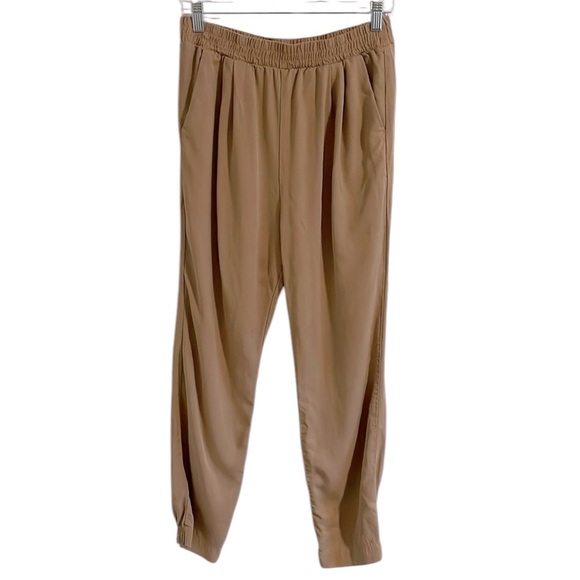 Nation LTD Berlin Pant‎ Women’s Size Small High Rise Straight Leg Pull On Tan - Picture 4 of 12